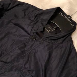 KENT And CURWEN Nylon Shell Full Zip Jacket Men’s Medium Button Blue Lightweight
